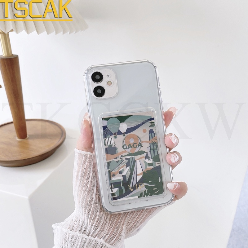 Ốp Điện Thoại Silicon Có Ngăn Đựng Thẻ Cho Samsung Galaxy Note 20 Ultra S21 S20 Fe S21 S20 Ultra S21 S20 S10 S9 S8 Plus S10 Lite