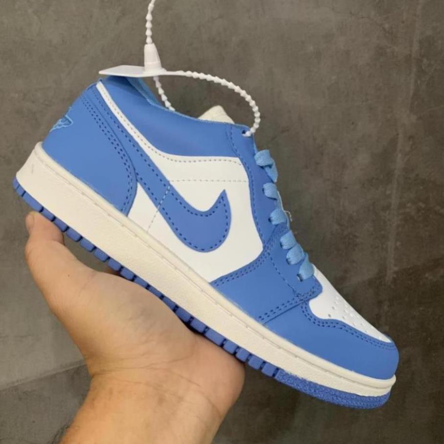 ⚡𝗕𝗜𝗚 𝗦𝗔𝗟𝗘⚡ Giày jordan 1 màu xanh dương cổ thấp , giày sneaker JD1 low blue đi đôi đẹp , full box bill tag | BigBuy360 - bigbuy360.vn