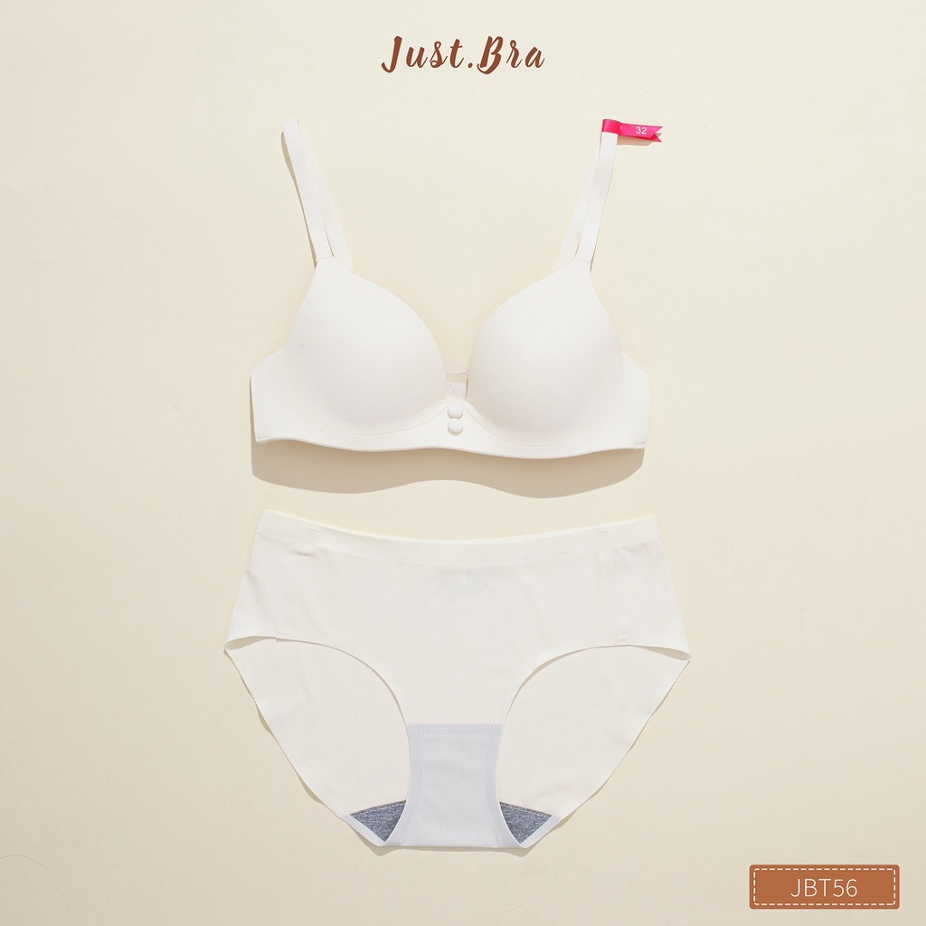 Bộ đồ lót nữ Just Bra cotton dệt kim mềm mịn thoáng mát JBT56