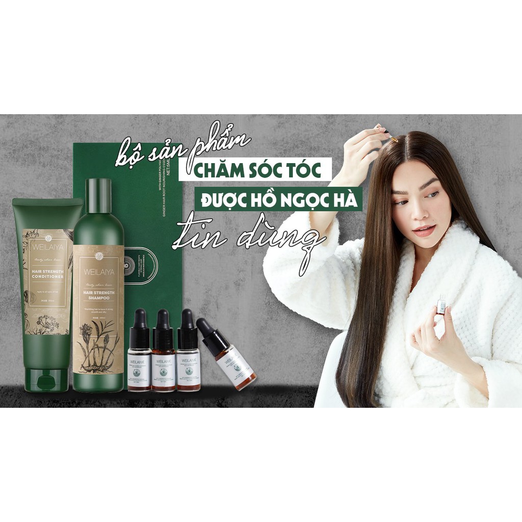 Huyết thanh serum mọc tóc Weilaiya kích mọc ngăn rụng tóc combo 3 chai