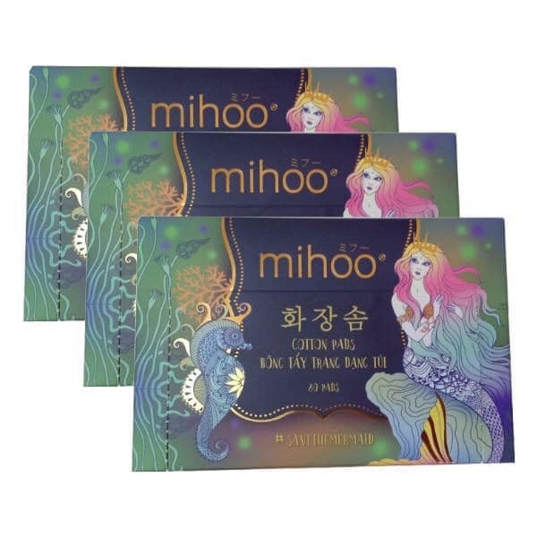 BÔNG TẨY TRANG MIHOO HÀN QUỐC PHIÊN BẢNG MỚI - TÚI 80 MIẾNG ( HÀNG CHÍNH HÃNG) | BigBuy360 - bigbuy360.vn