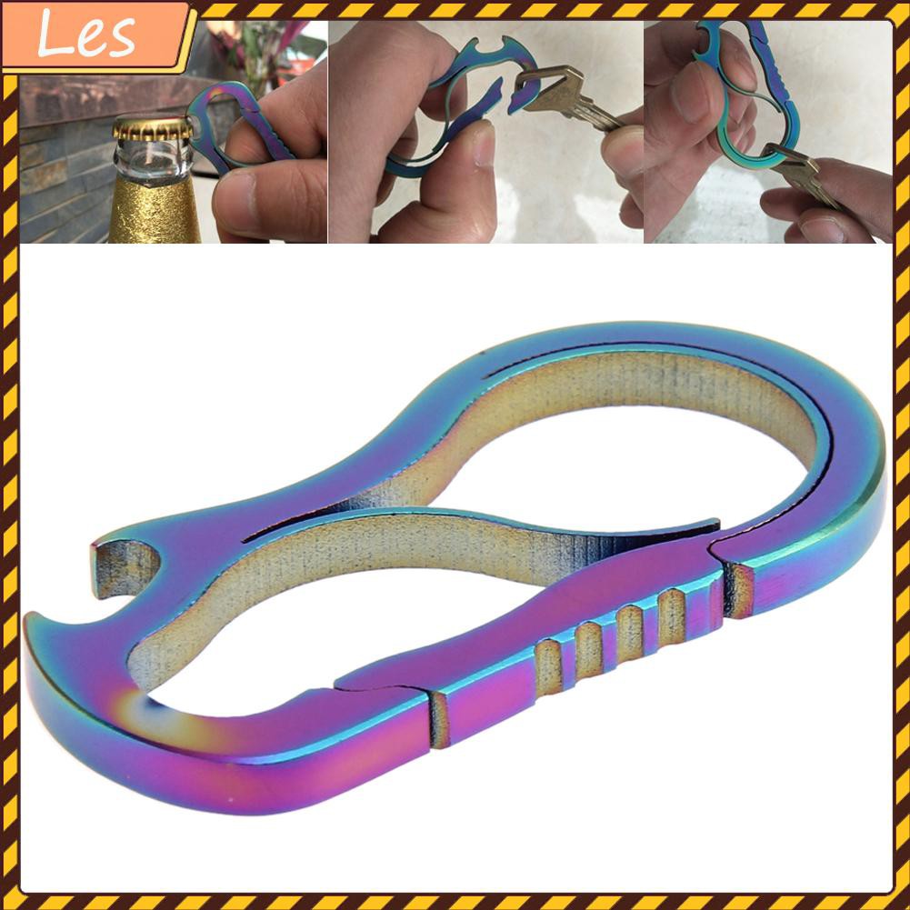 Metal Fast Buckle Outdoor Keychain EDC Equipment Titanium Alloy Carabiner