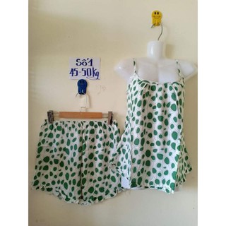 Đồ bộ đùi 2 dây tole lanh size 42-50kg