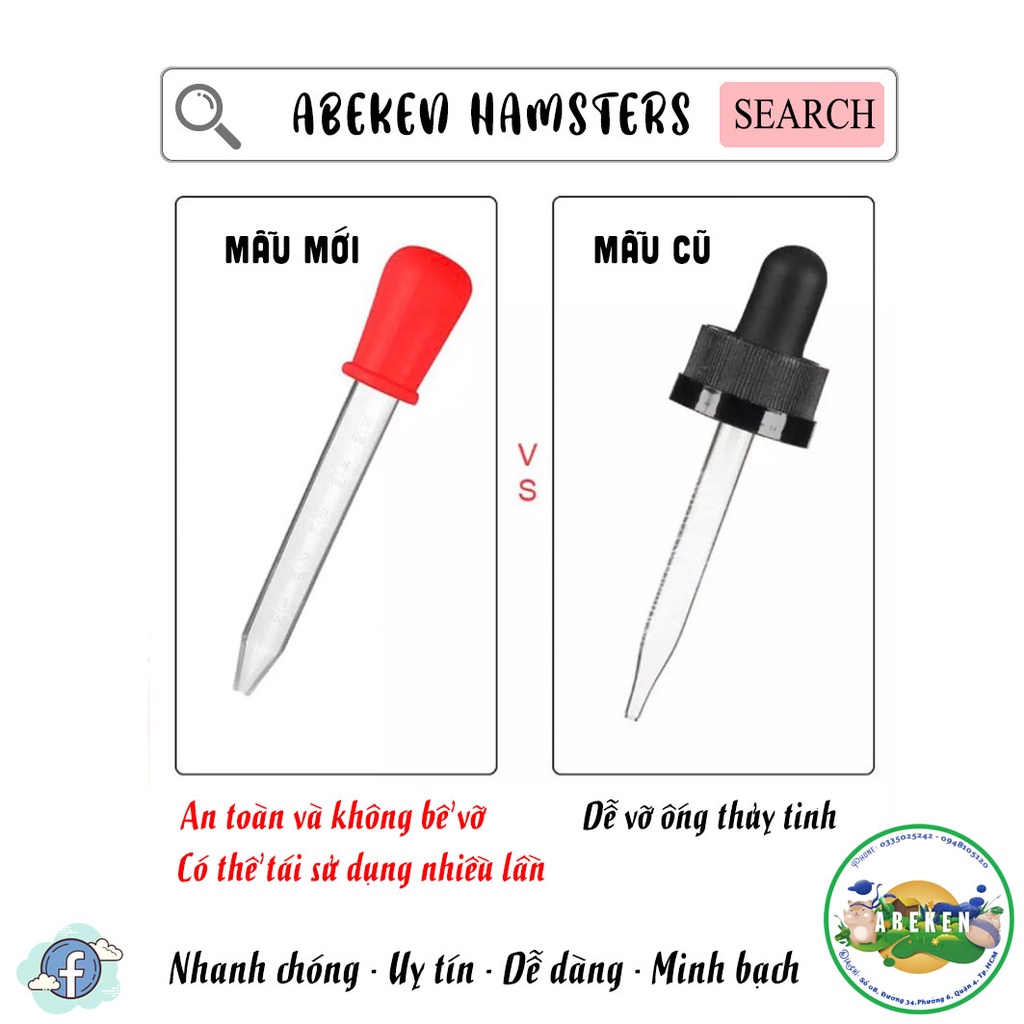 Ống đút 10 màu (5ml) dành cho thú cưng