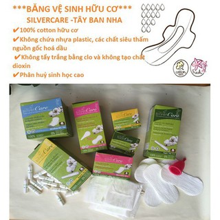 [SALE DATE 2026] TAMPON BĂNG VỆ SINH / TAMPON HỮU CƠ 100%COTTON SILVERCARE (5 loại)