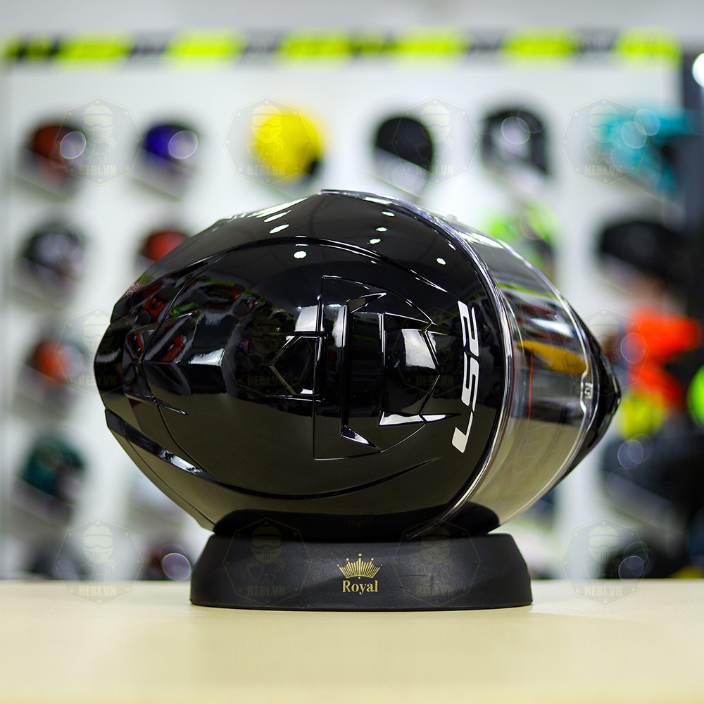 Nón Fullface 2 Kính LS2 FF800 Màu Đen Bóng