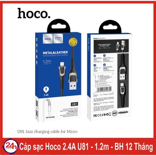 Cáp sạc nhanh hoco u81 type - c micro usb lightning chính hãng
