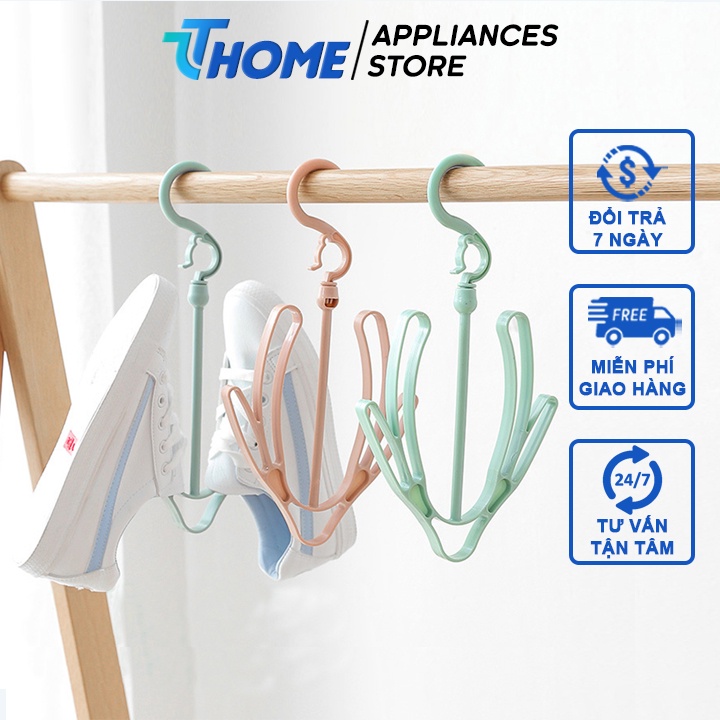 Móc treo giày- móc phơi giầy dép nam nữ thông minh, móc phơi đồ đa năng TT- HOME