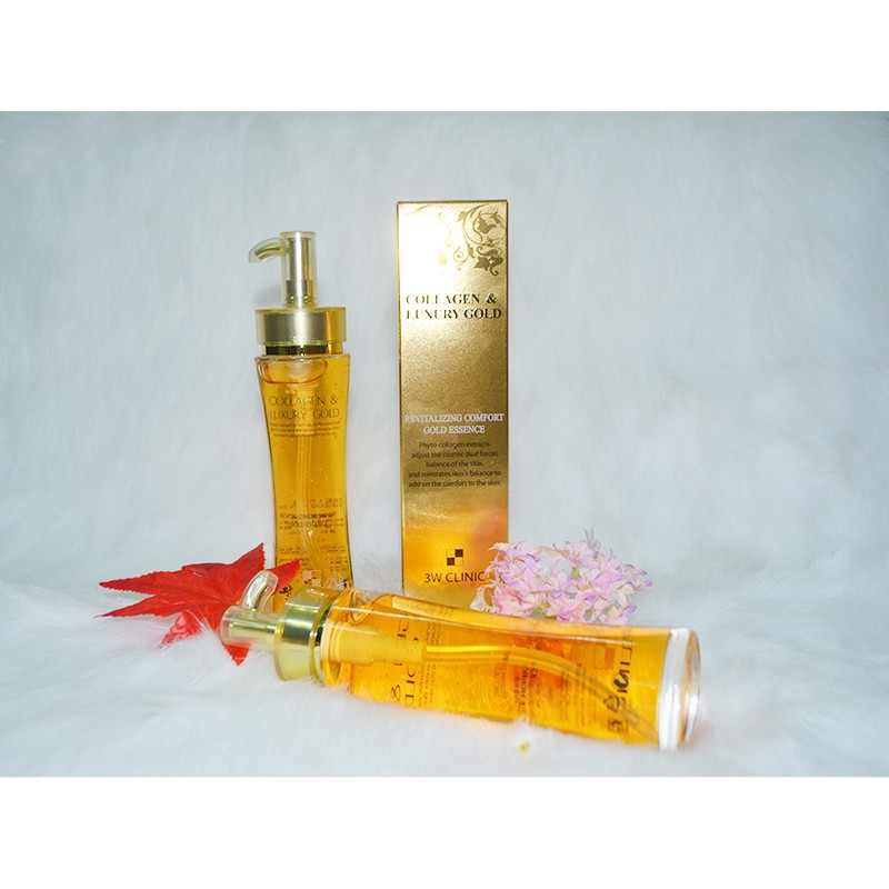 Tinh chất dưỡng trắng, tái tạo da 3W Clinic Collagen Luxury Gold Essence 150ml - HAFA BEAUTY