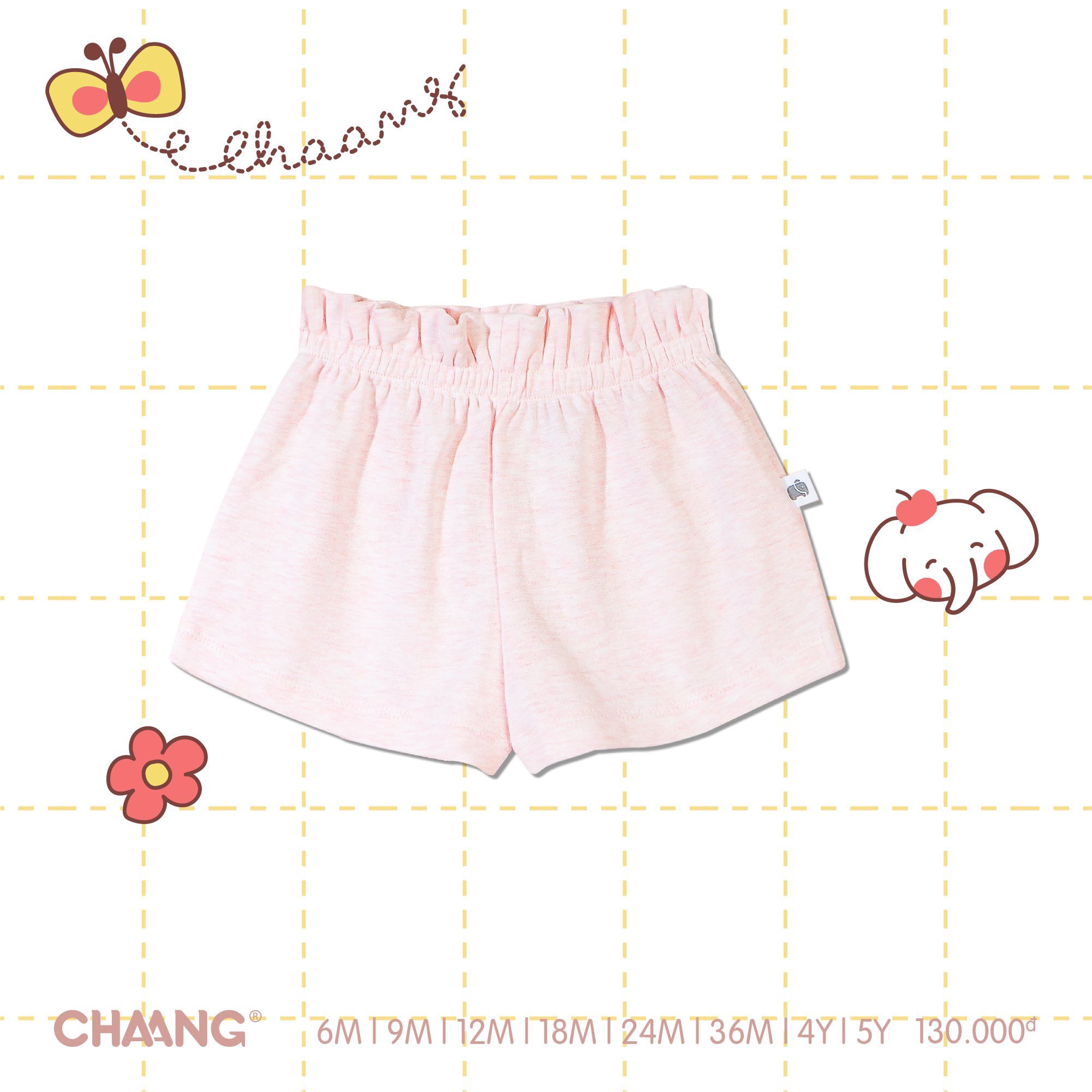 [CHÍNH HÃNG] Quần short trơn Summer bé gái Chaang