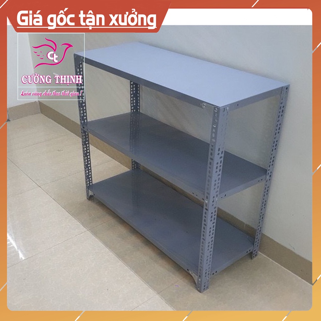 Kệ sắt Mini 3 Tầng, Cao 1m x Dài 80cm x Rộng 40cm, Kệ sắt v lỗ, Kệ đa năng