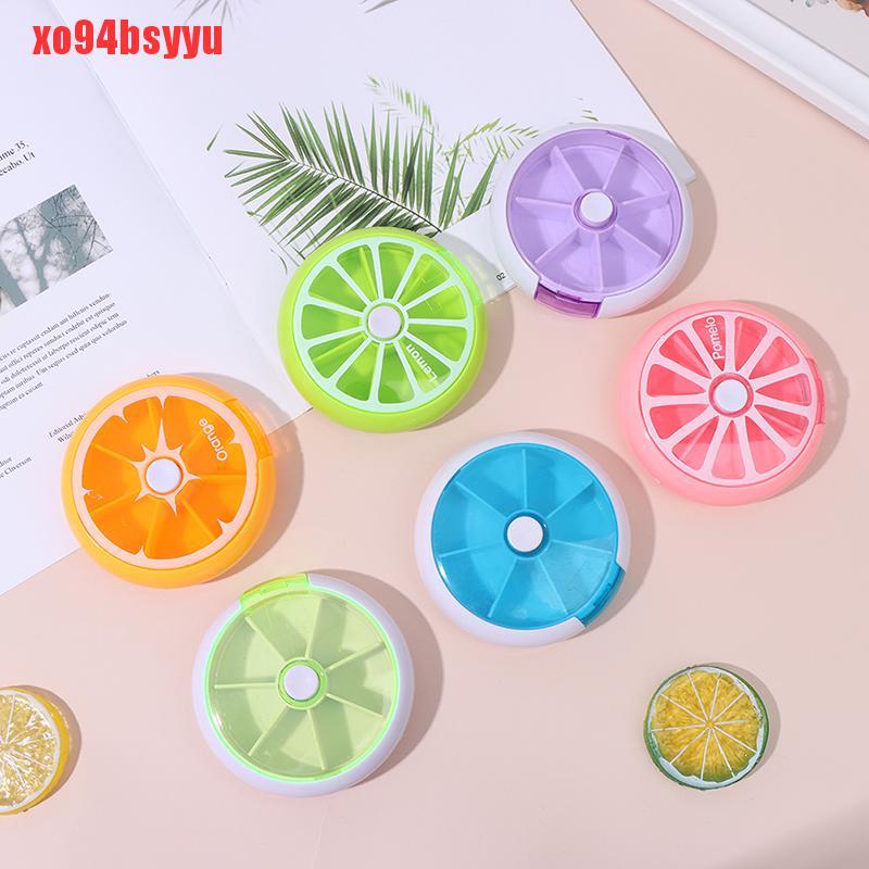 1 Hộp Đựng Thuốc Hình Tròn Xoay Được Tiện Lợi Du Lịch 94bsyyyu