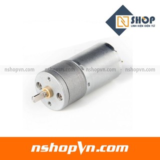 Động cơ giảm tốc GA25 370 12V - 12rpm / 35rpm / 60rpm / 130rpm / 280rpm / 620rpm / 1360 vòng/phút