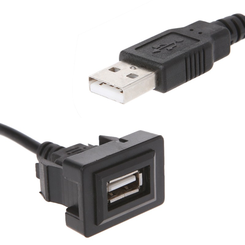 Dây cáp chuyển đổi cổng AUX USB sang cổng sạc USB 12-24V cho xe Toyota Vios/Corolla