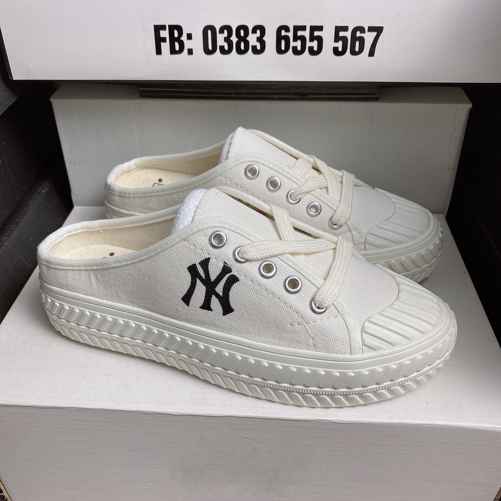 Sục MLB Ny các màu Hot trend,kiểu dáng thể thao sneaker bản Lười Đạp Gót,hàng cao cấp Full box Full bill