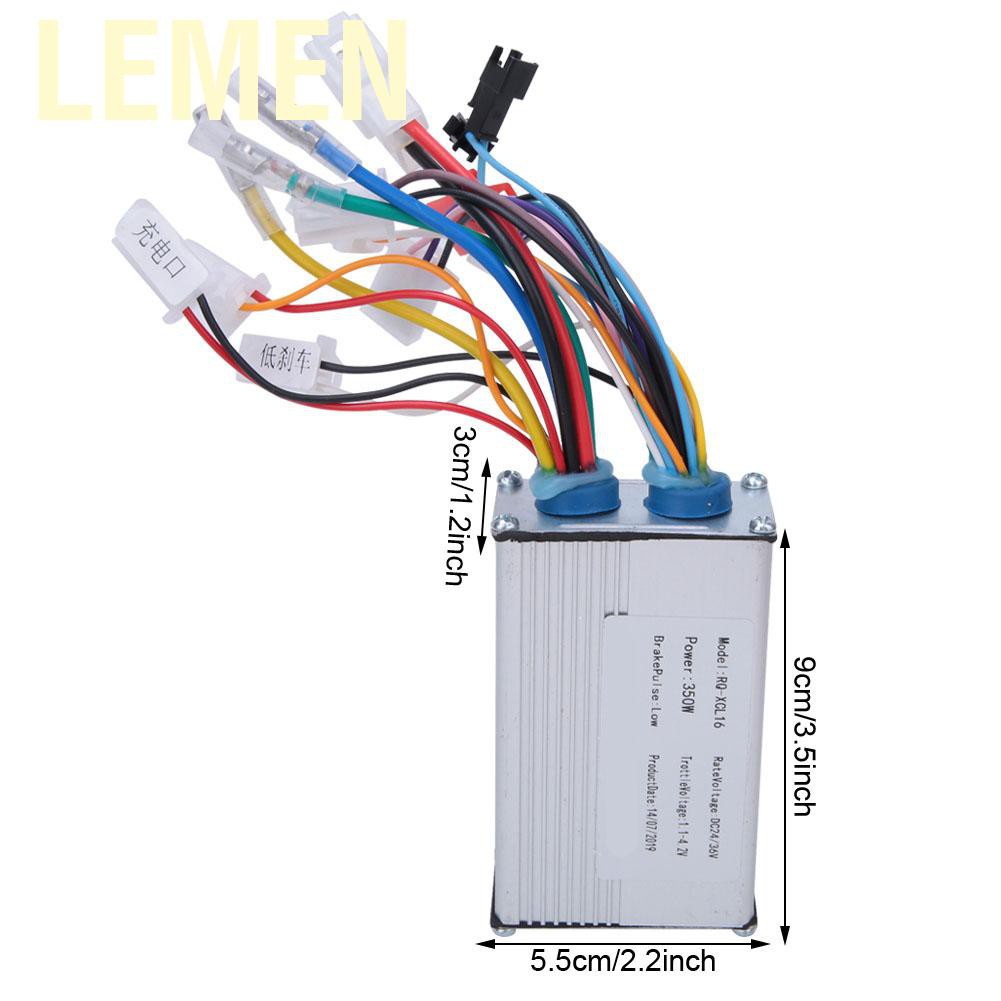 Lemen 24V 36V 350W E-Bike Scooter Brushless Hub Motor Controller Electric Bicycle Accessory