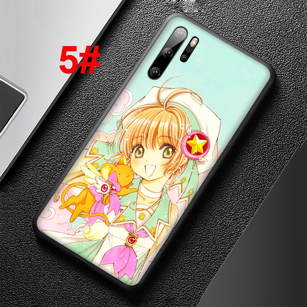 Ốp điện thoại silicone mềm họa tiết Sakura thủ lĩnh thẻ bài cho Huawei P30 P20 Lite Pro P10 P9 Lite 224F