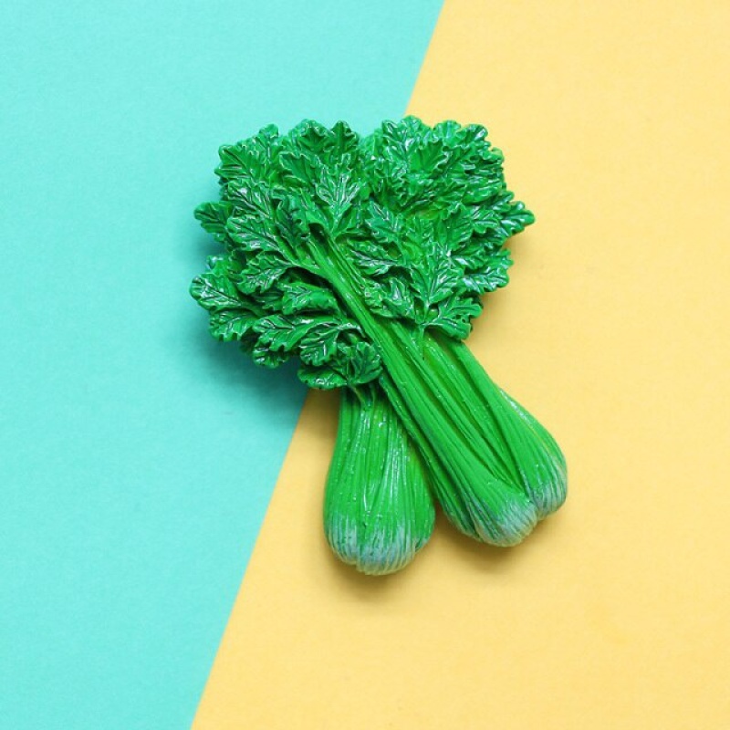 Nam Châm Dán Tủ Lạnh Hình Rau Củ Quả / Ớt / Nấm 3D Độc Đáo