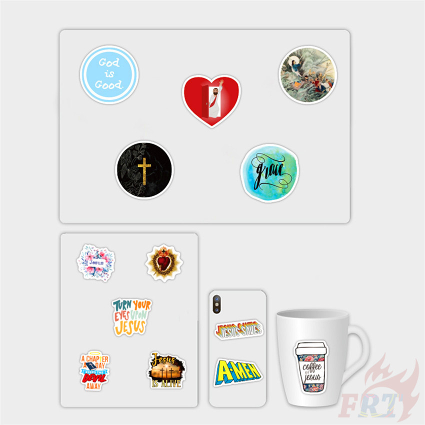 ❉ Jesus Christ Series 02 Stickers ❉ 50Pcs/Set DIY Fashion Waterproof Doodle Decals Stickers