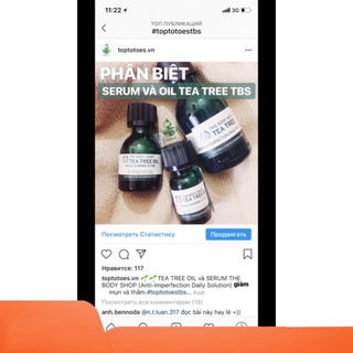 HOT CĂNG Serum The Body Shop Tea Tree Anti-imperfection Daily Solution kiềm dầu, giảm và ngừa mụn, thâm, se lỗ chân lông