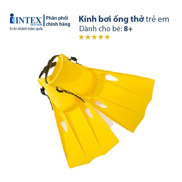 Bộ Kính bơi, chân vịt, ống thở trẻ em INTEX