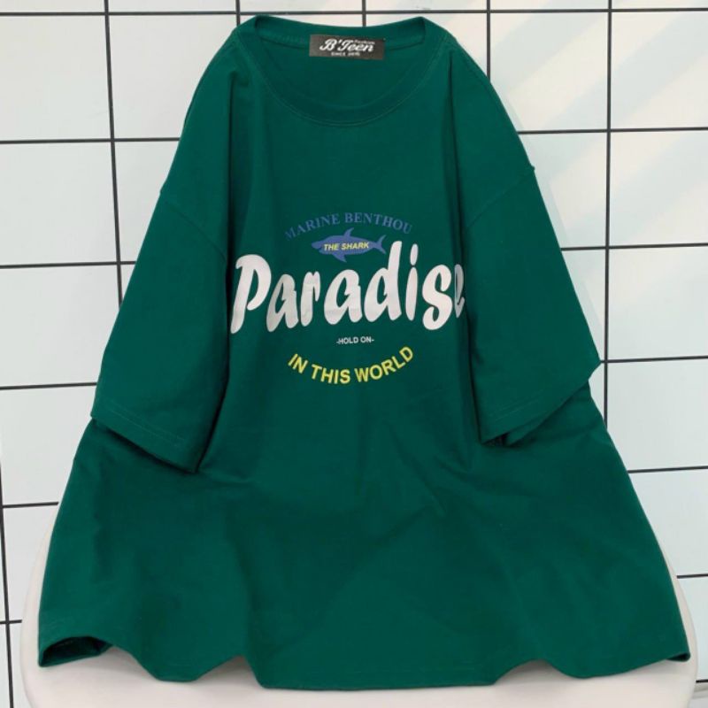 Áo thun tay lỡ unisex Paradis