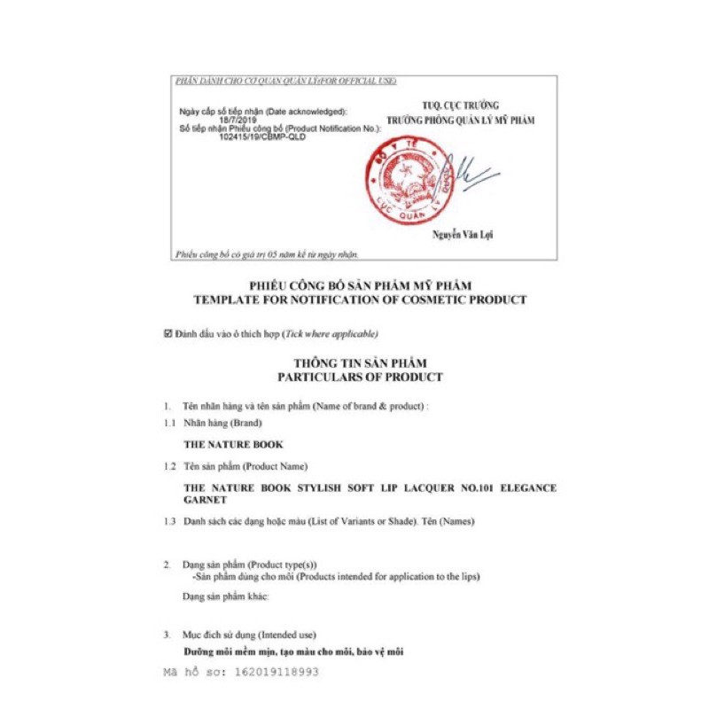 Son Tint 💧Son Nước💧 The Nature Book Bền Màu Lâu Trôi Không Chì | BigBuy360 - bigbuy360.vn