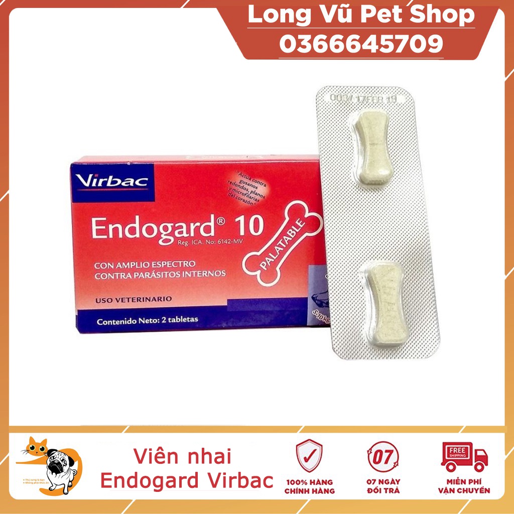 [Mã PET50K giảm Giảm 10% - Tối đa 50K đơn từ 250K] Viên Nhai Endogard Virbac cho Chó