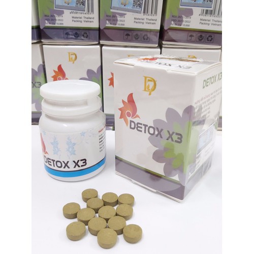 1 Hộp Detox X3 Giảm Béo bụng (60 viên)