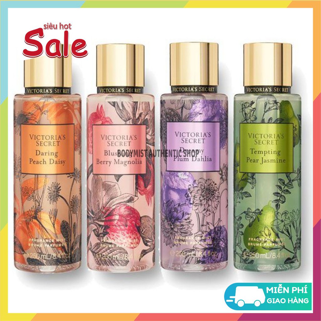 Xịt Dưỡng Thể Body Mist Victoria’S Secret "DREAMY PLUM DAHLIA"  _ [𝑩𝒐𝒅𝒚𝒎𝒊𝒔𝒕 𝑨𝒖𝒕𝒉𝒆𝒏𝒕𝒊𝒄] | Thế Giới Skin Care