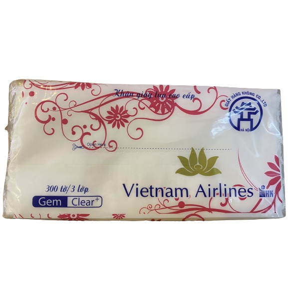Khăn Giấy Lụa Cao Cấp Vietnam Airlines 300 tờ Mềm, Mịn, Dai Hơn