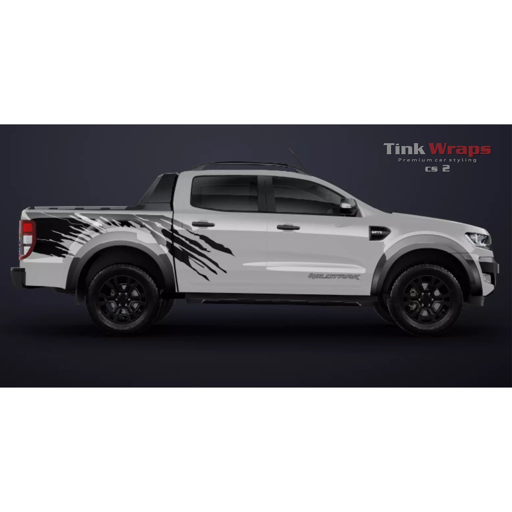 Decal xe bán tải - Tem xe bán tải thiết kế đơn giản 2