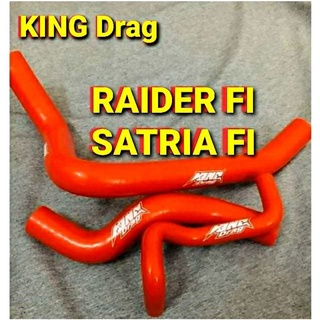 Bộ ống nước king drag raider fi/satria fi xanh và đỏ