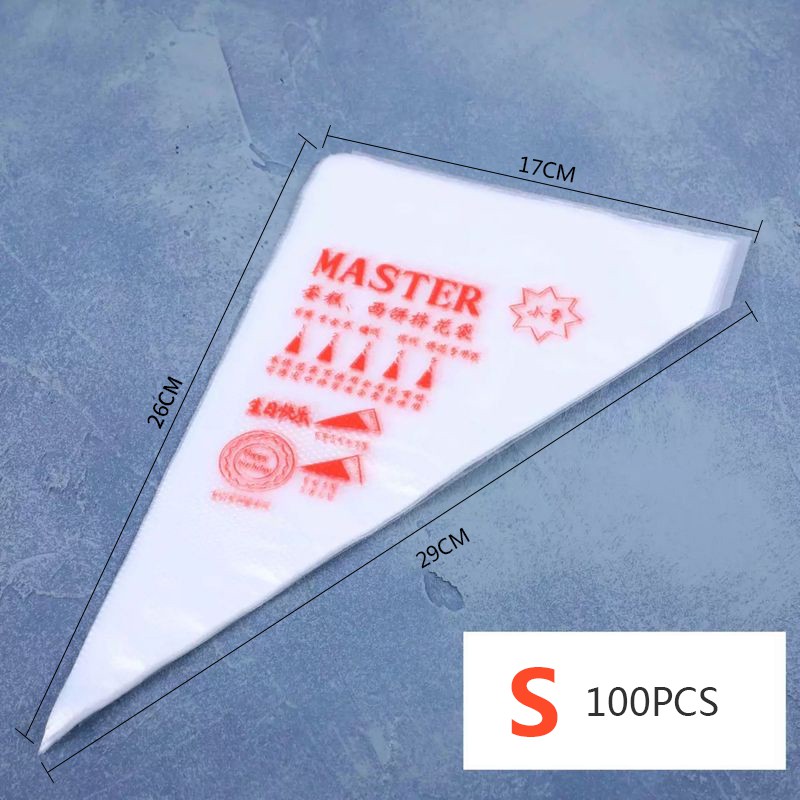 Set 100 túi bắt bông kem trang trí bánh dùng 1 lần