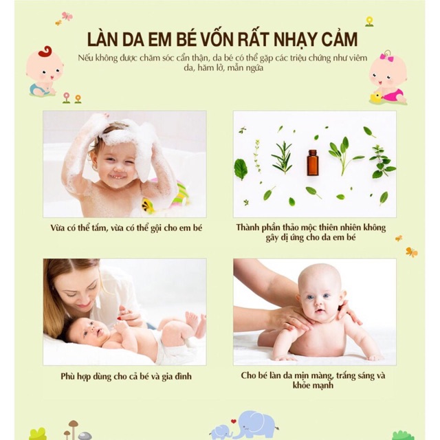 Sữa tắm gội trẻ em Baby Be Love 250-500ml-850ml Malaysia
