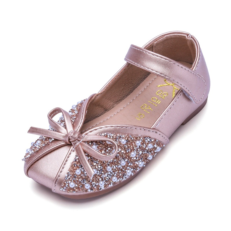 Giày sandal da đế mềm thời trang xinh xắn cho bé gái