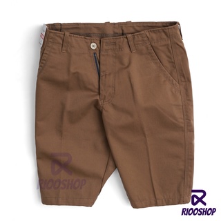 [XẢ KHO] Quần short kaki nam nâu cao cấp cá tính RPS018