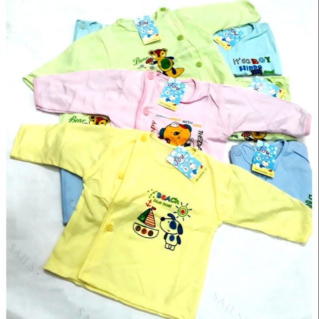 ÁO SƠ SINH JOU MÀU CÀI KHUY LỆNH SỐ 1/2/3