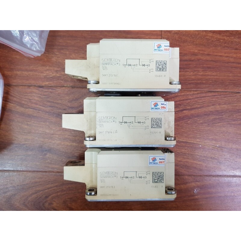 [ 1 Chiếc] SKKT273/16E, SKKT 273/16E Thyristor Semikron 273A 1600V (Tháo máy)