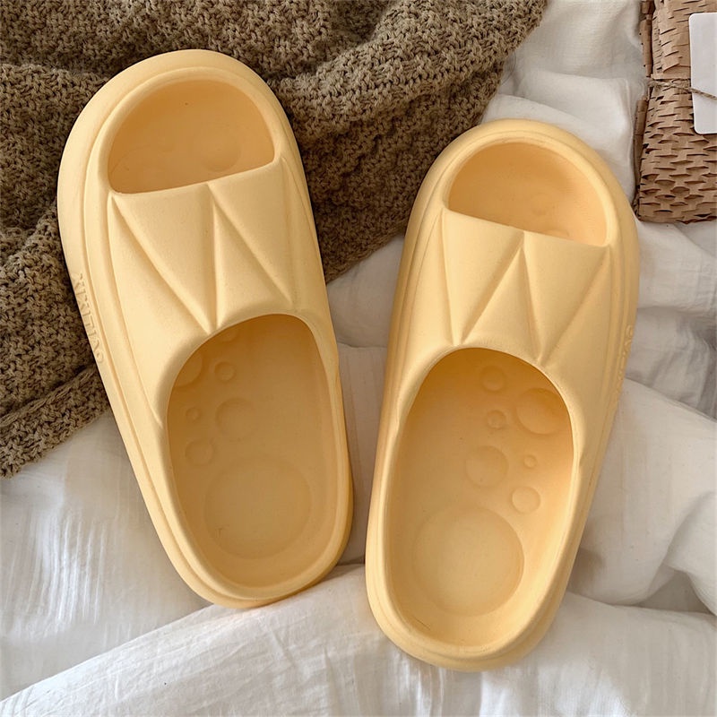 Jiashucheng Hàng Có Sẵn Dép Sandal Màu Trơn Chống Trượt Thời Trang Mùa Hè Cho Cặp Đôi