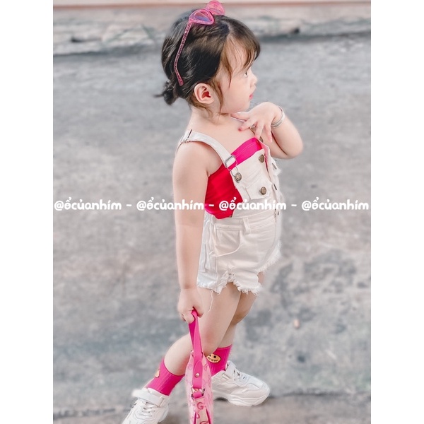 Set yếm kèm áo siêu xinh cho bé