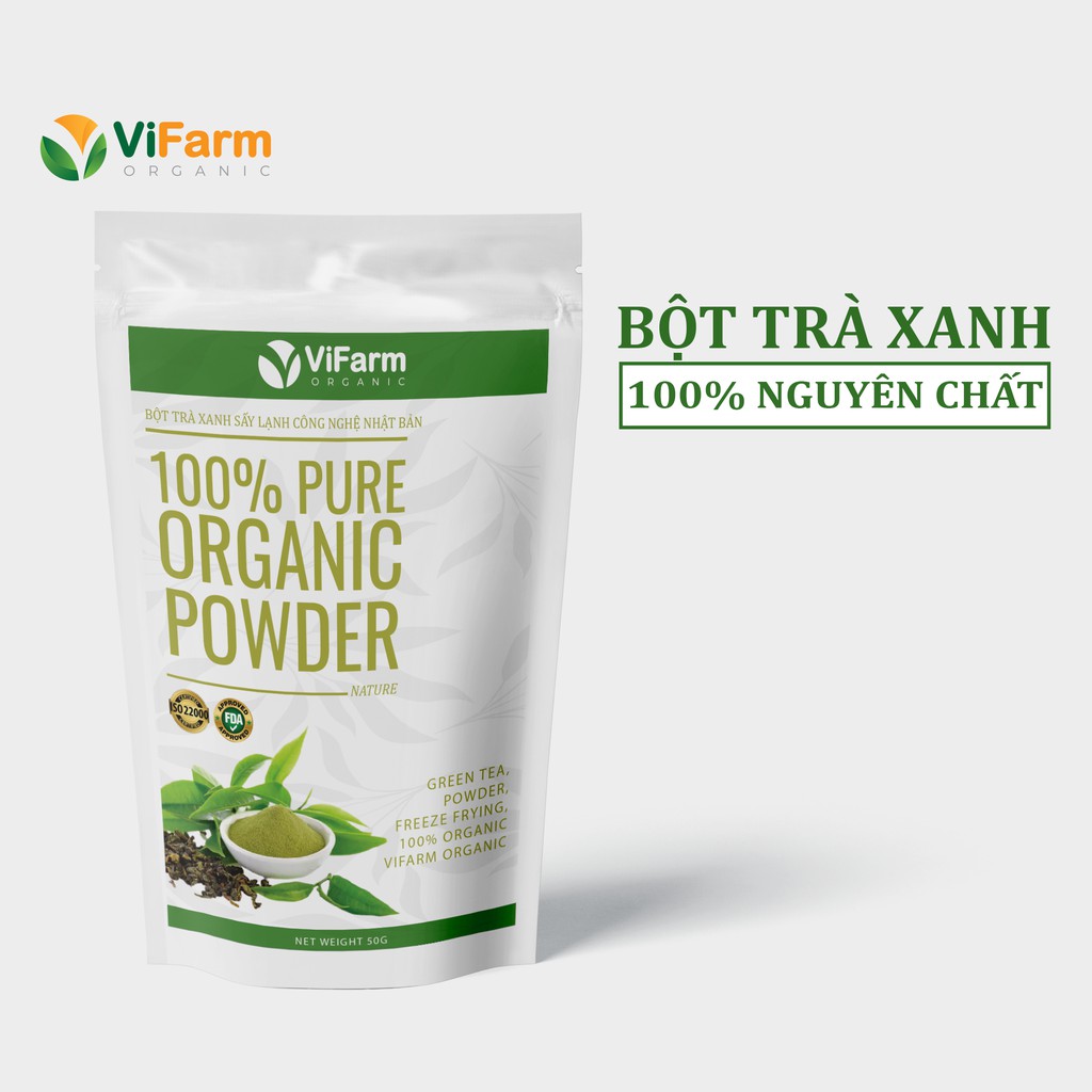 Bột Trà Xanh Matcha Nguyên Chất Sấy Lạnh Công Nghệ Nhật Bản Vifarm