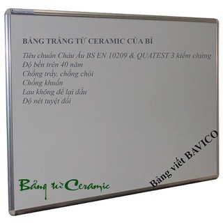 Bảng từ viết bút lông Ceramic KT 80 x 120cm. Giá: 1.675.000đ