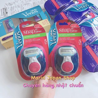 (Nội địa Nhật Bản) Dao cạo Gillette Venus Snap 5 lưỡi cạp lông body và vùng kín bikini cao cấp nội địa Nhật Bản