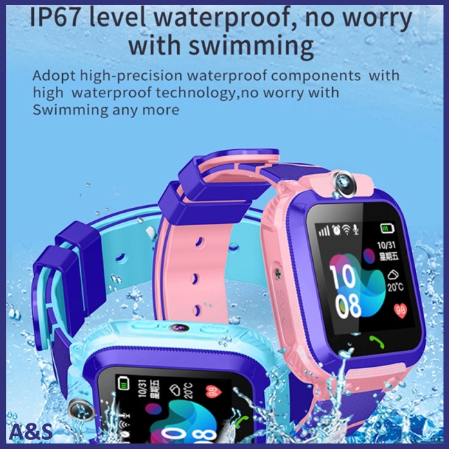 Đồng hồ thông minh Q12B chống nước sim 2G tương thích android IOS tiện dụng