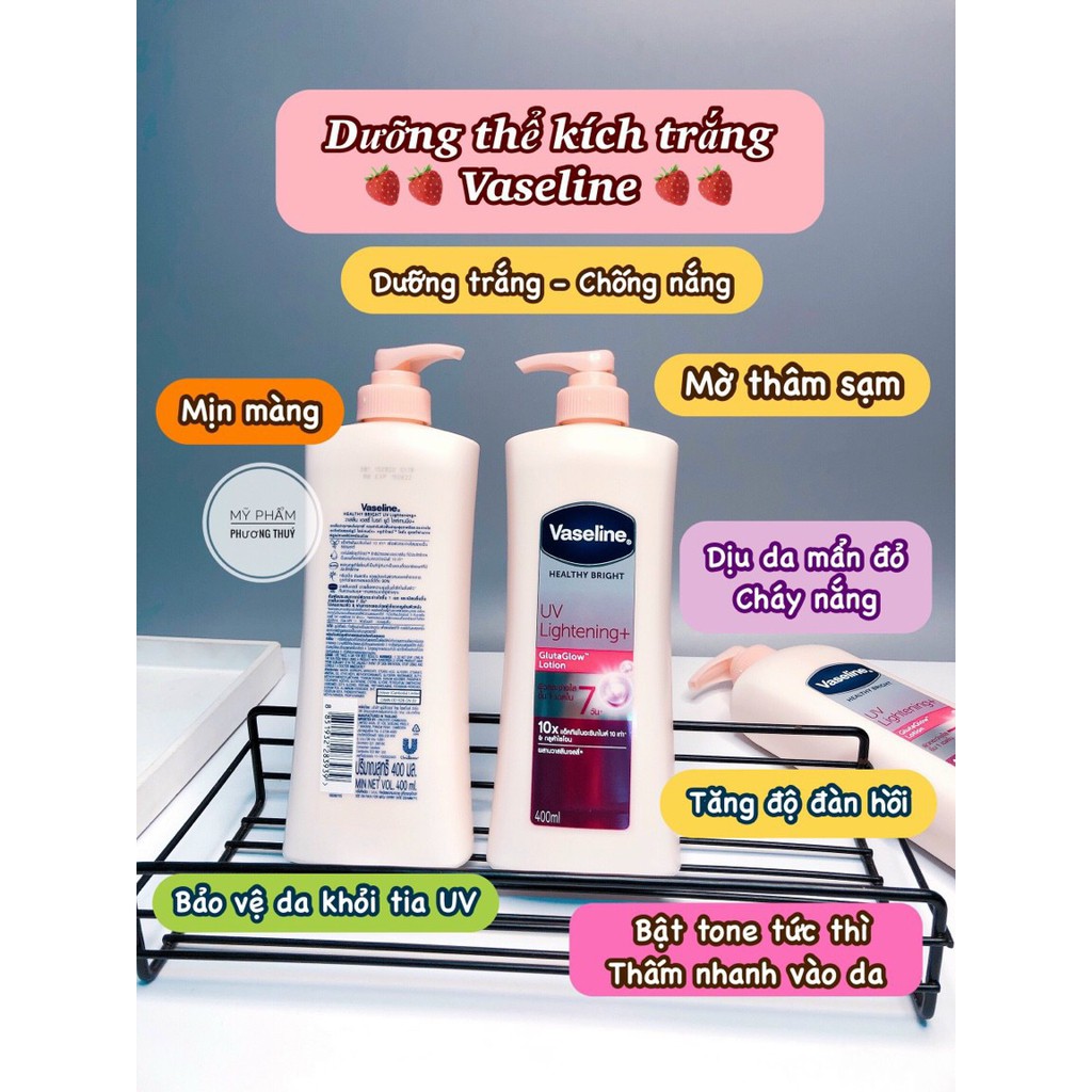 Dưỡng thể VASELINE 10x dạng vòi 400ml