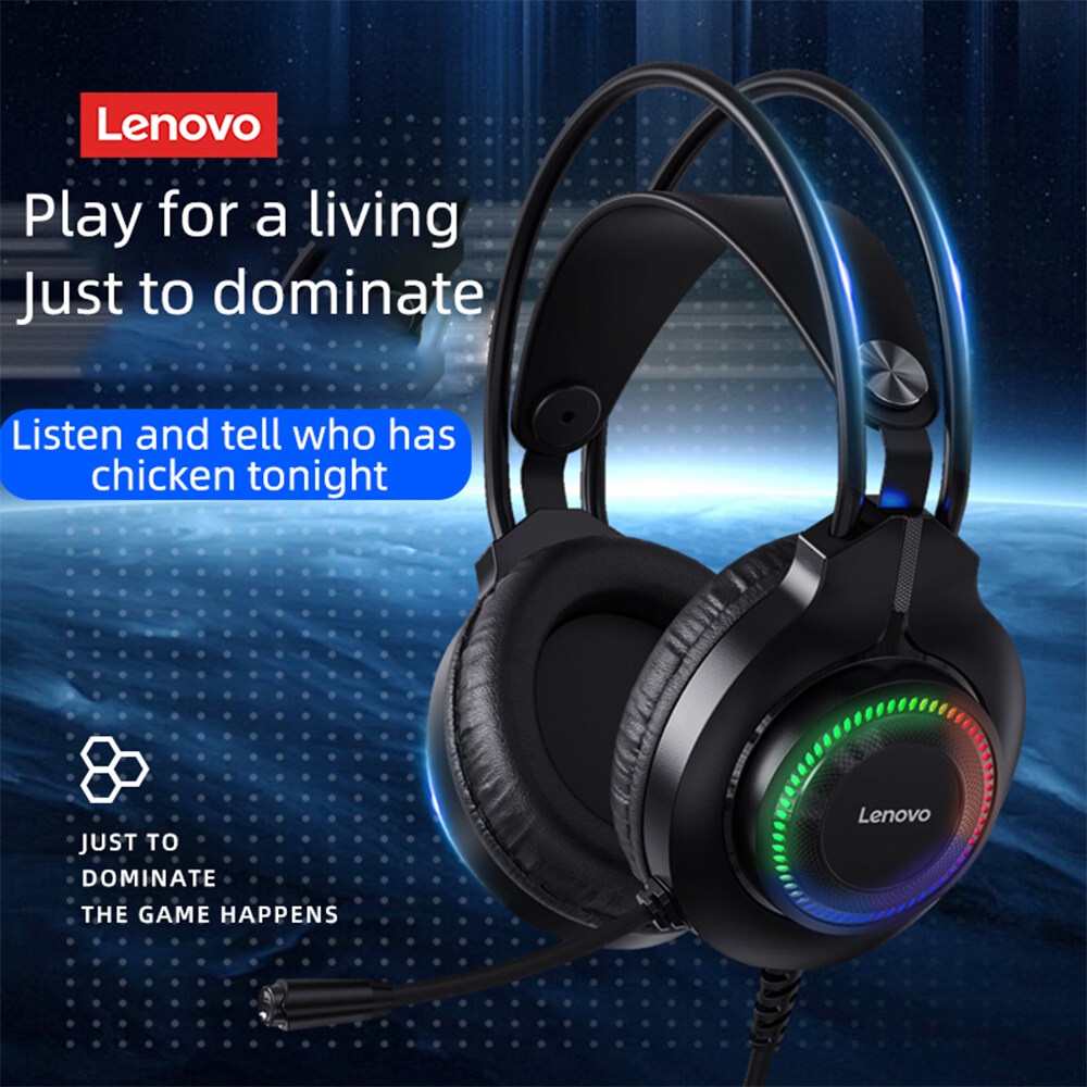 Tai nghe 7.1 gaming LENOVO G20 thinkplus led RGB - micro điều chỉnh 360 độ (Đen) Phụ kiện 1986