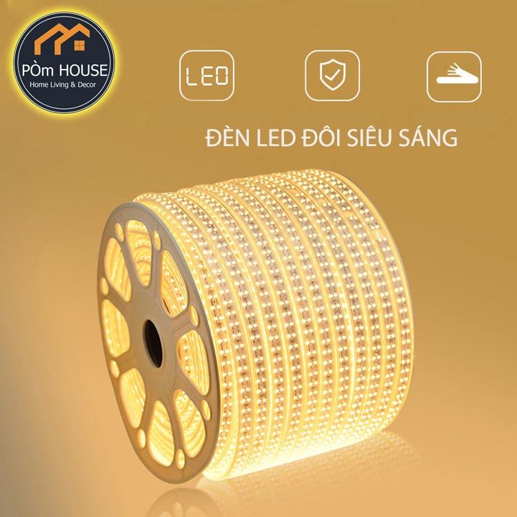 Dải đèn LED tiktok 2835 đèn đôi siêu sáng 96/180 hạt đèn linh hoạt - đèn led tiktok ngoài trời không thấm nước TỰ CHỤP