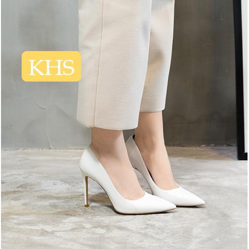 Giày búp bê cao gót bóng 9p sang chảnh