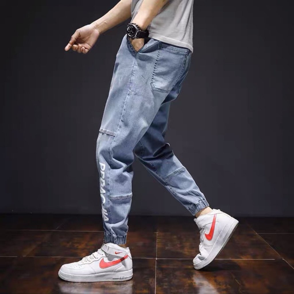 Quần Jean Nam Chất Bò AD45TG Jean Nam Xanh JOGGER Mẫu Mới Trẻ Trung Cao Cấp Thời Trang TG6 (44 - 70KG) | BigBuy360 - bigbuy360.vn